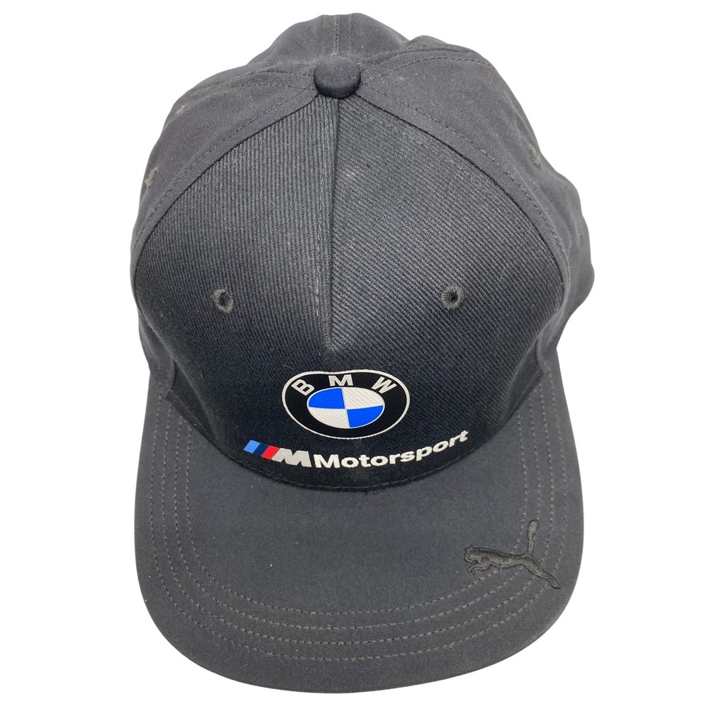 BMW Motorsport Puma Black Med-Lg Hat Cap Adult‎ Logo Racing
